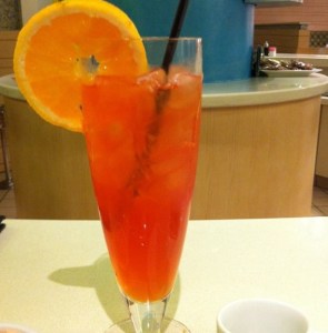 Ginger Peach Ice Tea at NM Cafe'