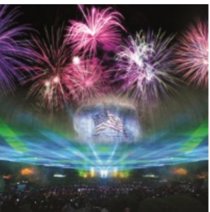 Fireworks at Stone Mountain Park